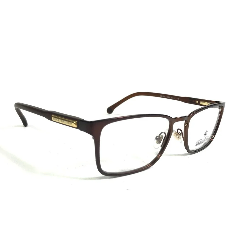 Brooks Brothers Eyeglasses Frames BB1031 1664 Brown Rectangular 53-17-140